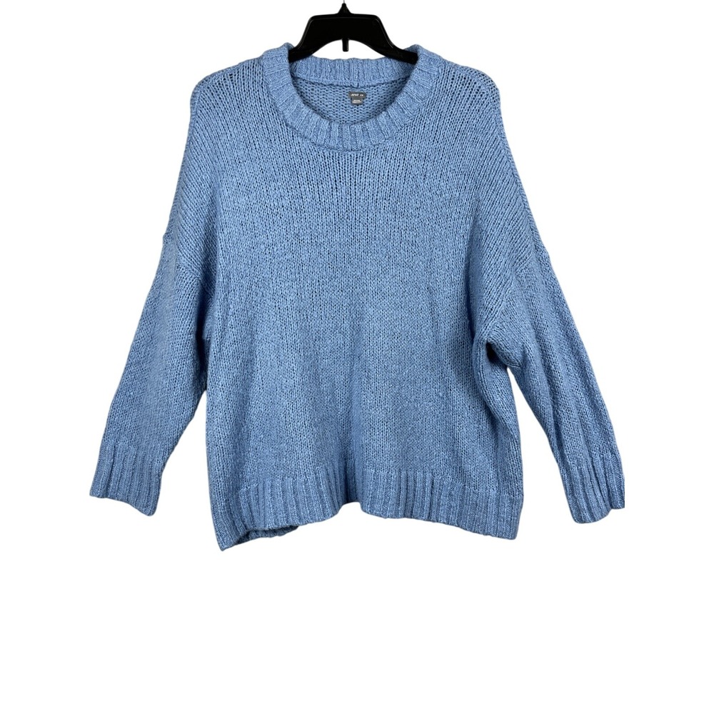 Aerie Long Sleeve Sweater Crew Neck Cotton Pullover Womens Size Medium Oversized